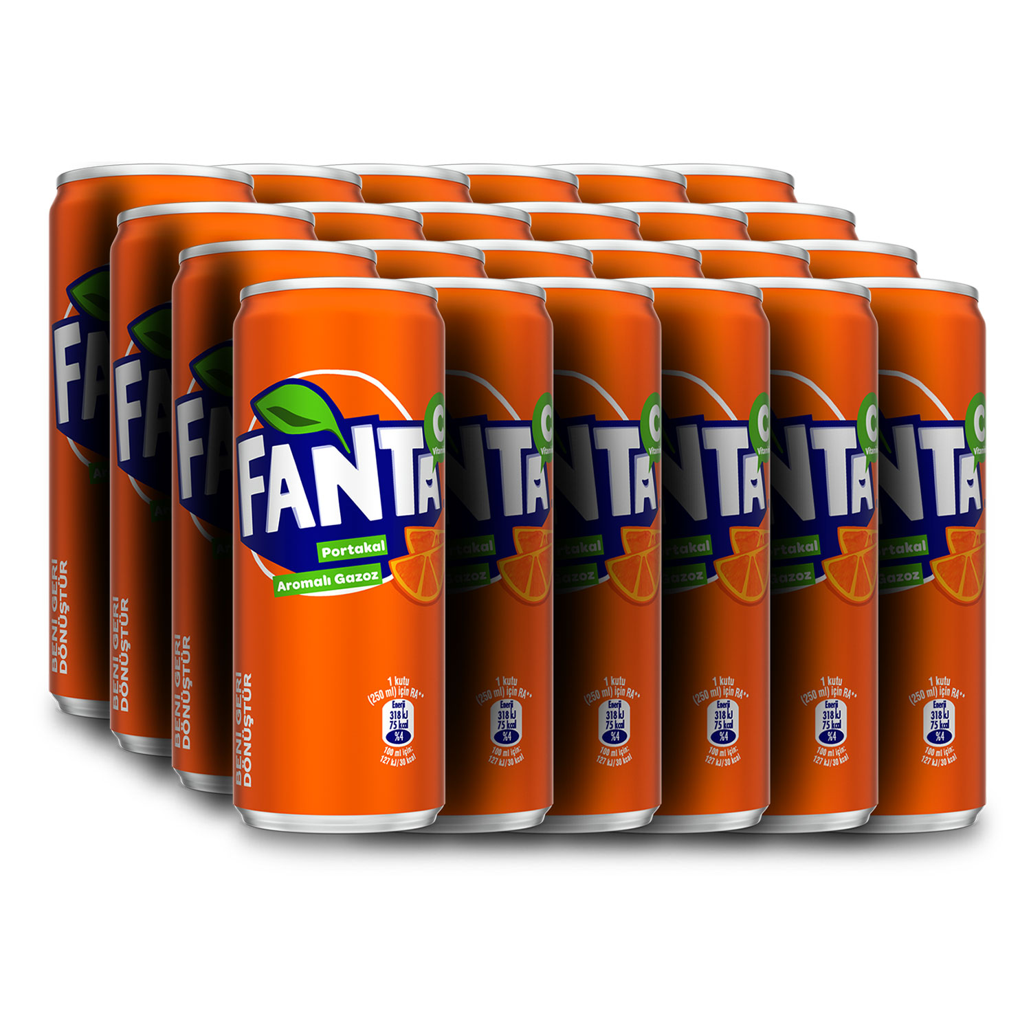 Kutu Fanta 330ml 24 Adet